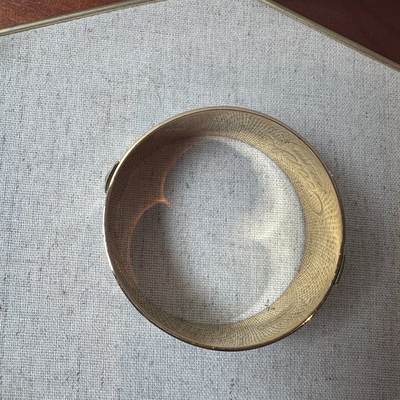 Coach Silver and Gold Bangle Bracelet 💯 Authentic! - Picture 5 of 6